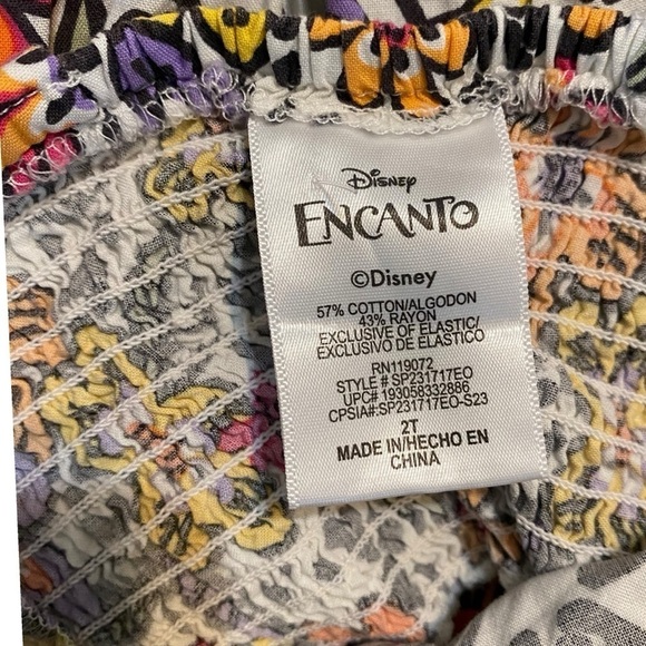 Disney Encanto Toddler Girls Floral Tank and Skirt Set Size 2T - Picture 7 of 11